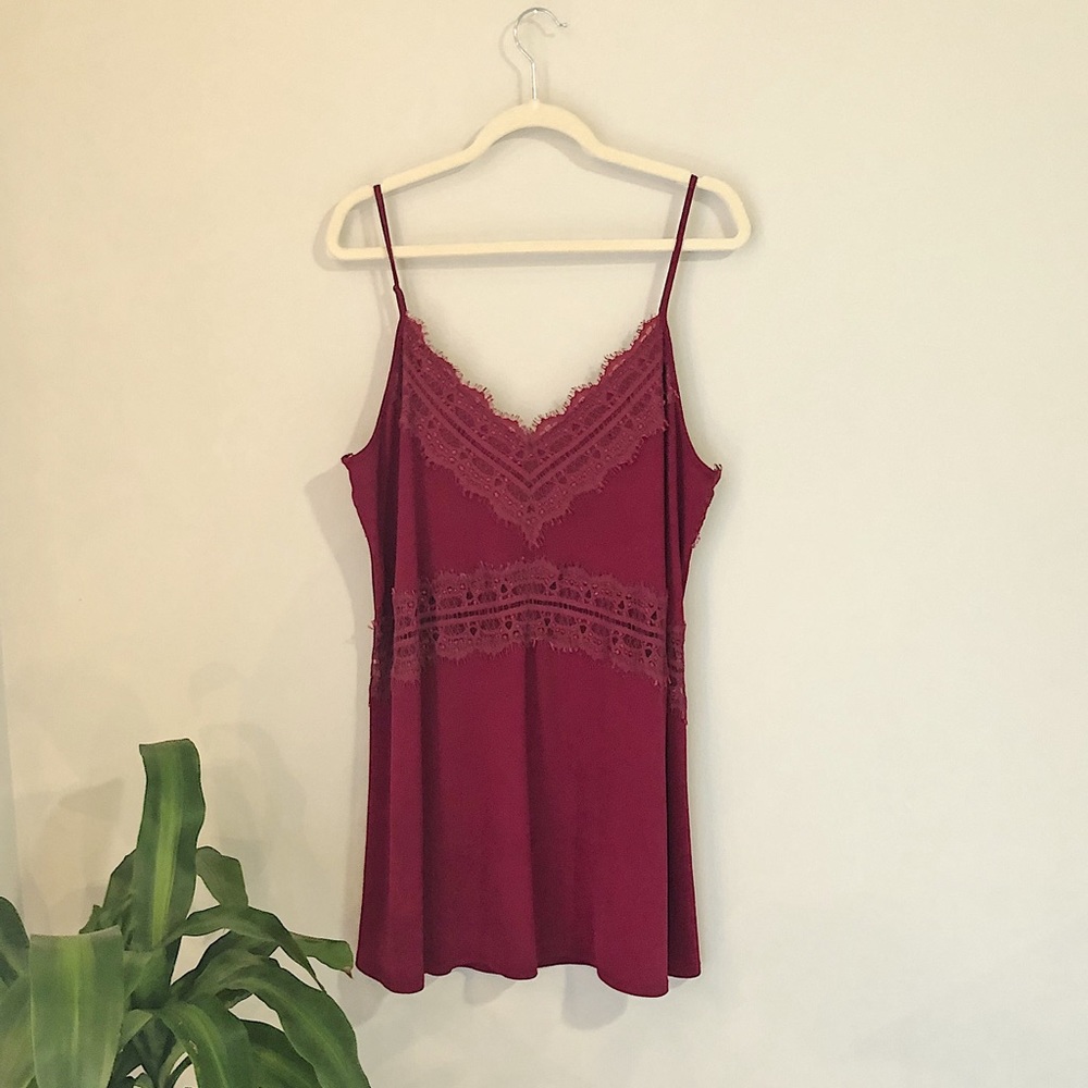 Express maroon dress